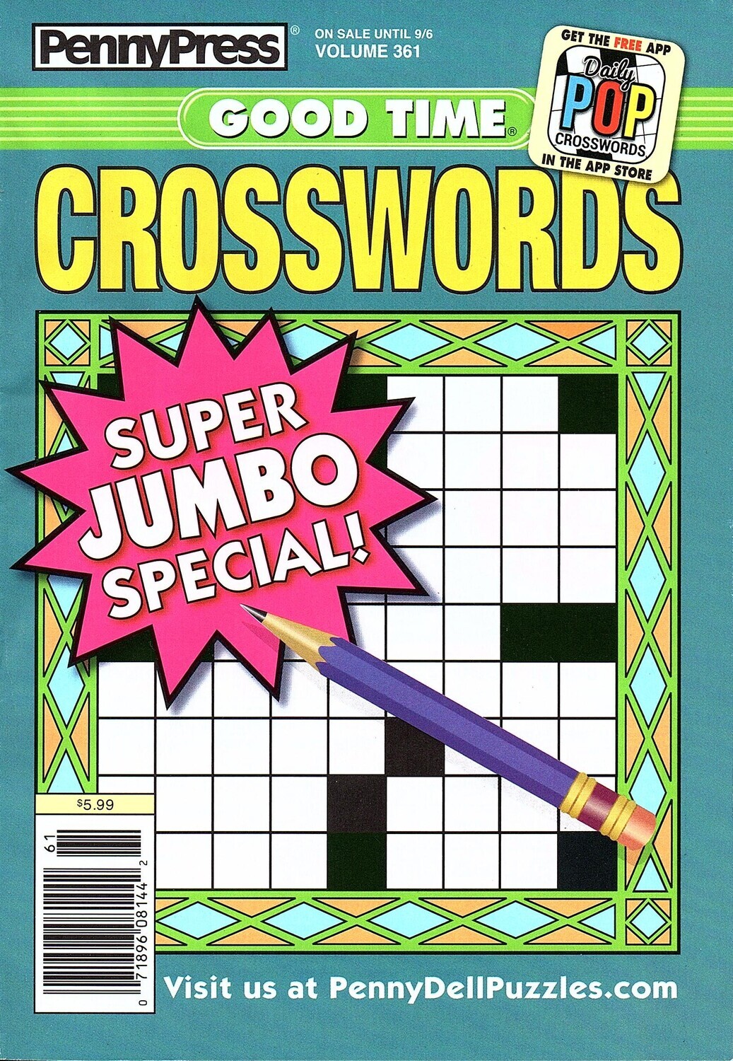 Good Time Crosswords Puzzle Book 361
