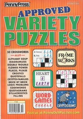 Approved  Variety Puzzles Oct 2022