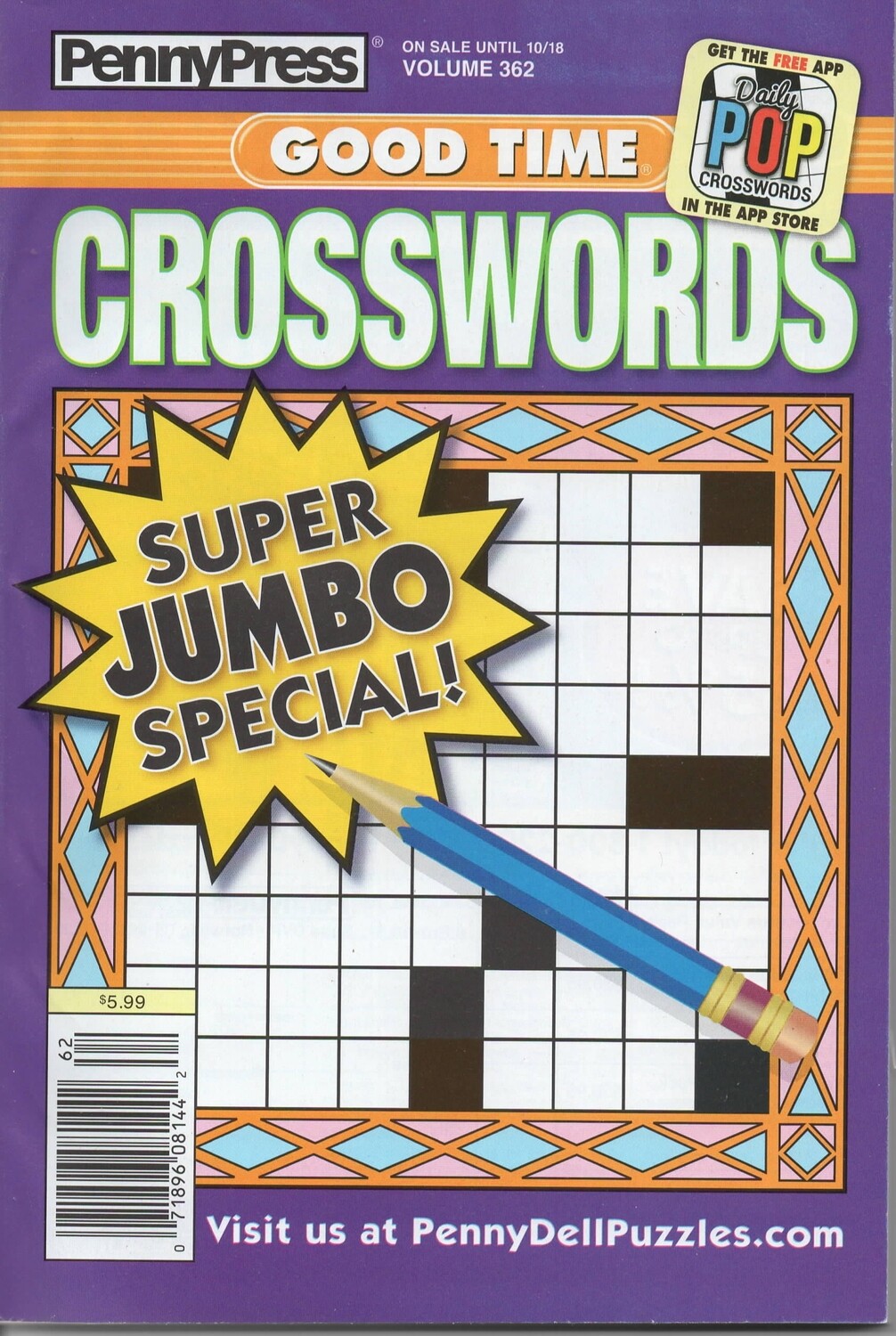 Good Time Crosswords Puzzle Book 362