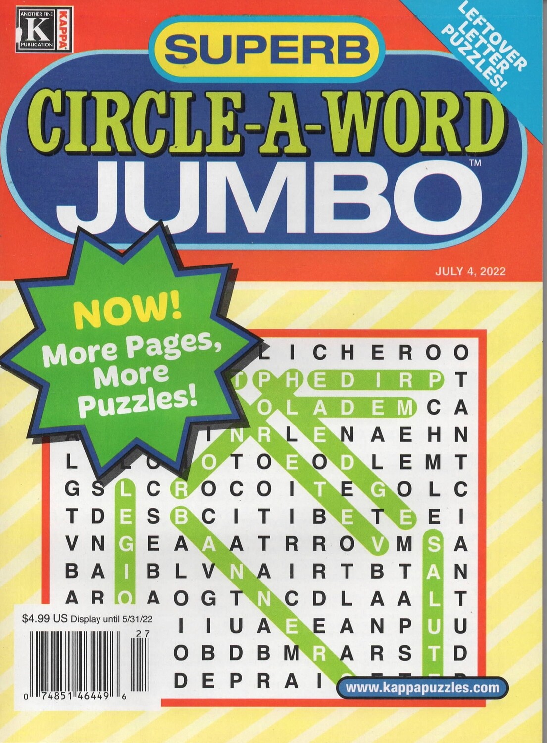 Superb Circle-A-Word Jumbo July 22