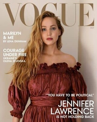 Vogue Magazine Oct 2022 - Jennifer Lawrence