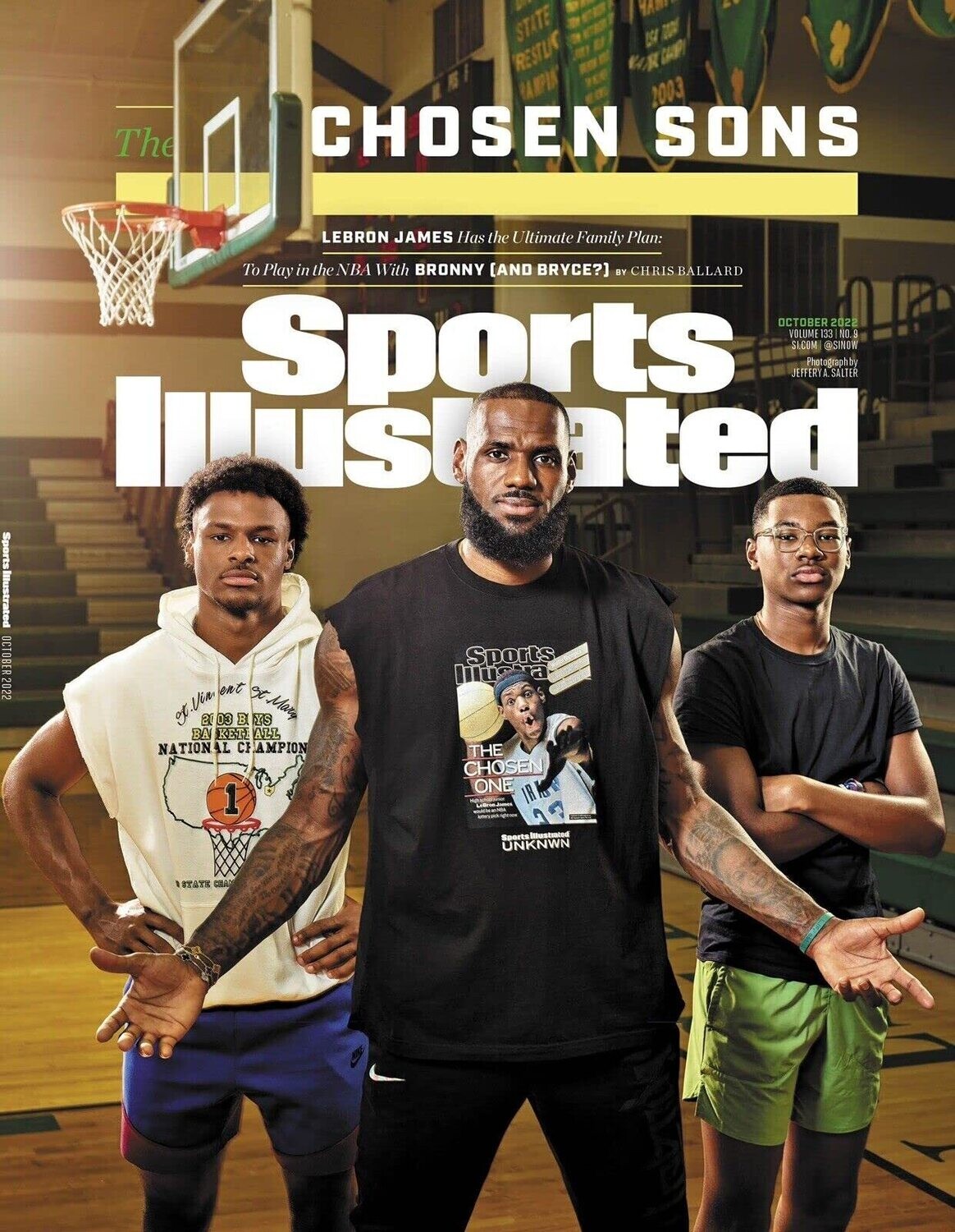 Sports Illustrated Magazine Oct 2022 -Lebron James Chosen Sons