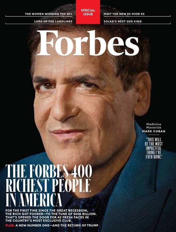Forbes Magazine 2022 Forbes 400 Richest People - Mark Cuban