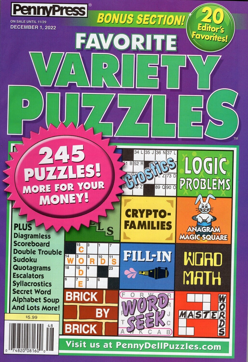 Favorite Variety Puzzles December 2022