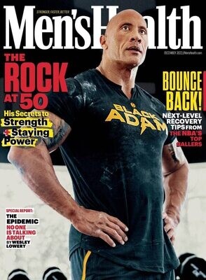Men's Health Magazine December 2022 Dwayne The Rock Johnson