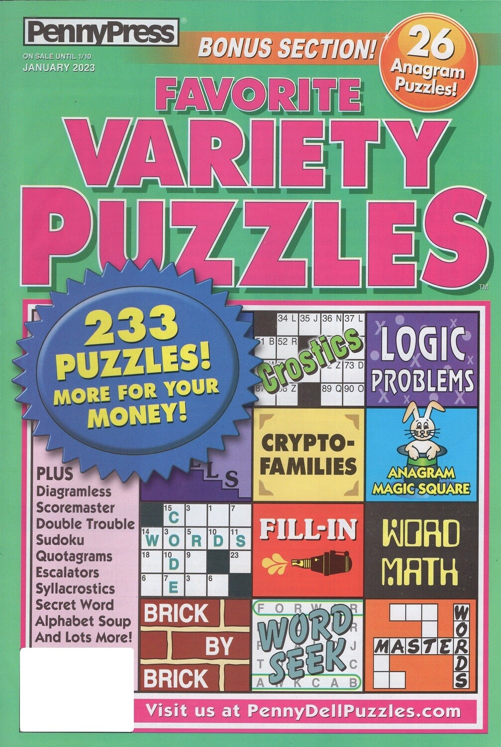 Favorite Variety Puzzles January 2023