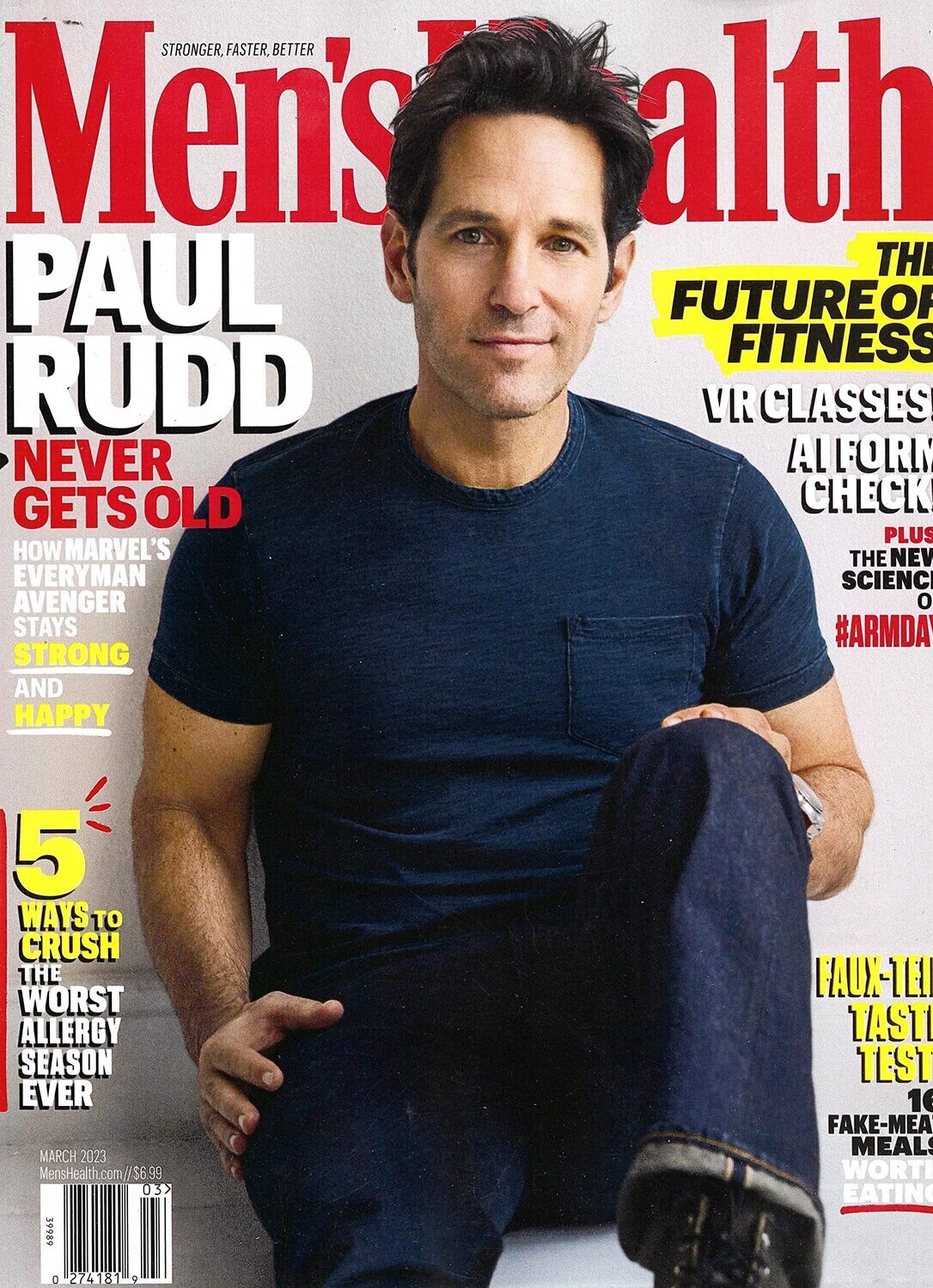 Men's Health Magazine March 2023 Paul Rudd