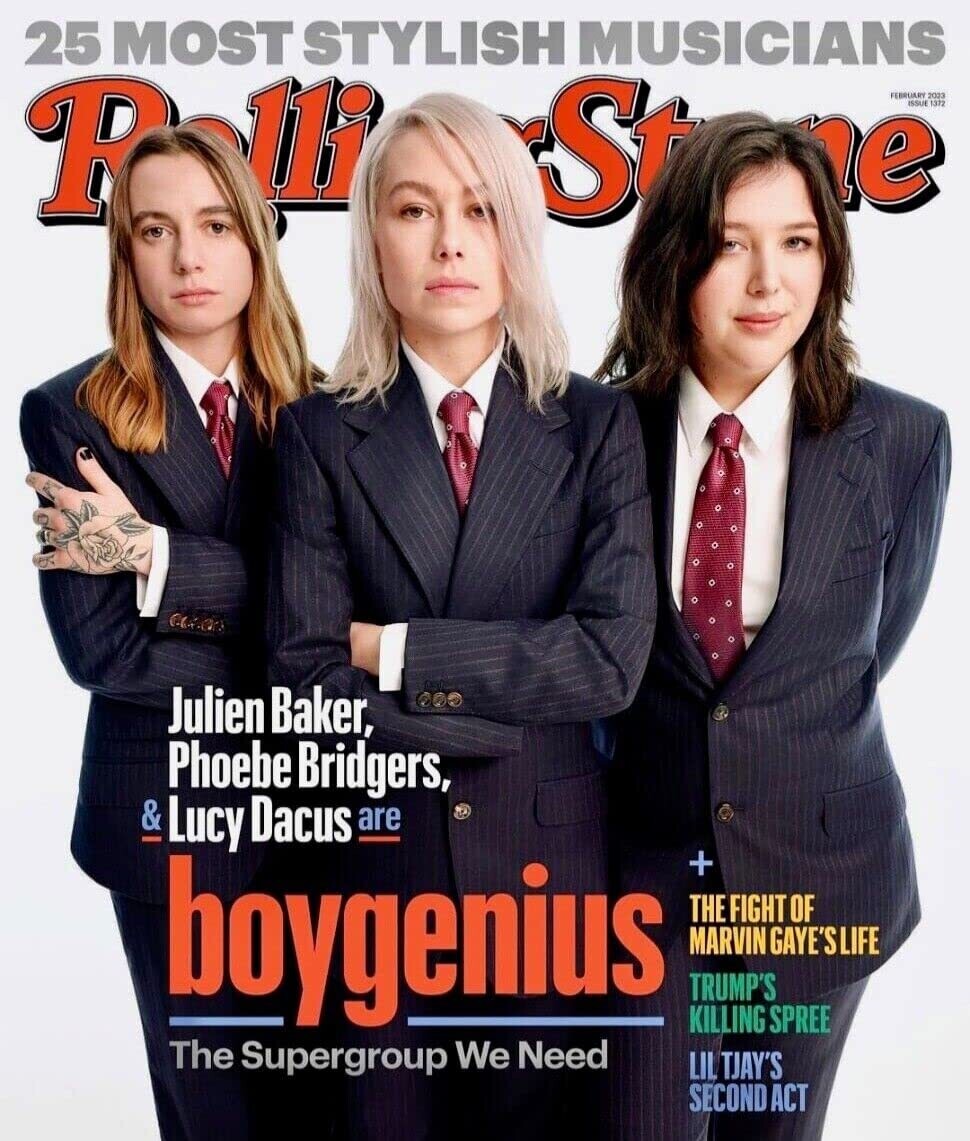 Rolling Stone Magazine February 2023 Boygenius