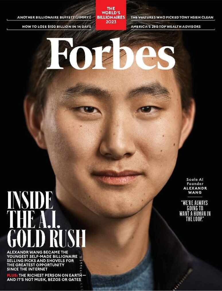 Alexandr Wang: Forbes Magazine #5 2023