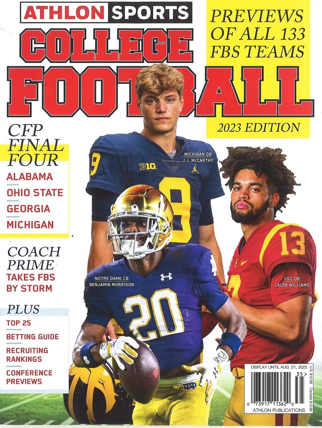College Football Magazine Athlon Sports 2023 National College