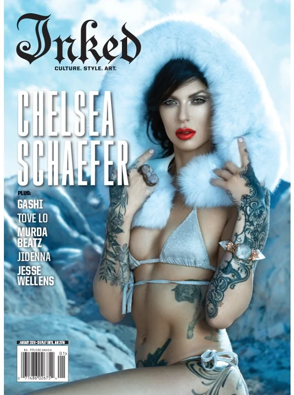 INKED MAGAZINE: The Holiday Issue Chelsea Schaefer