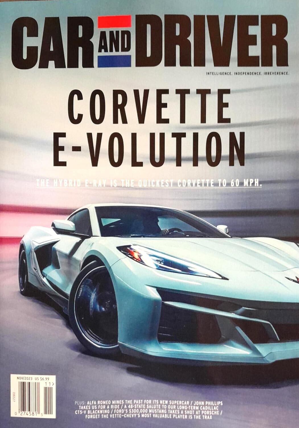 Car & Driver Magazine November 2023 Corvette E-Volution