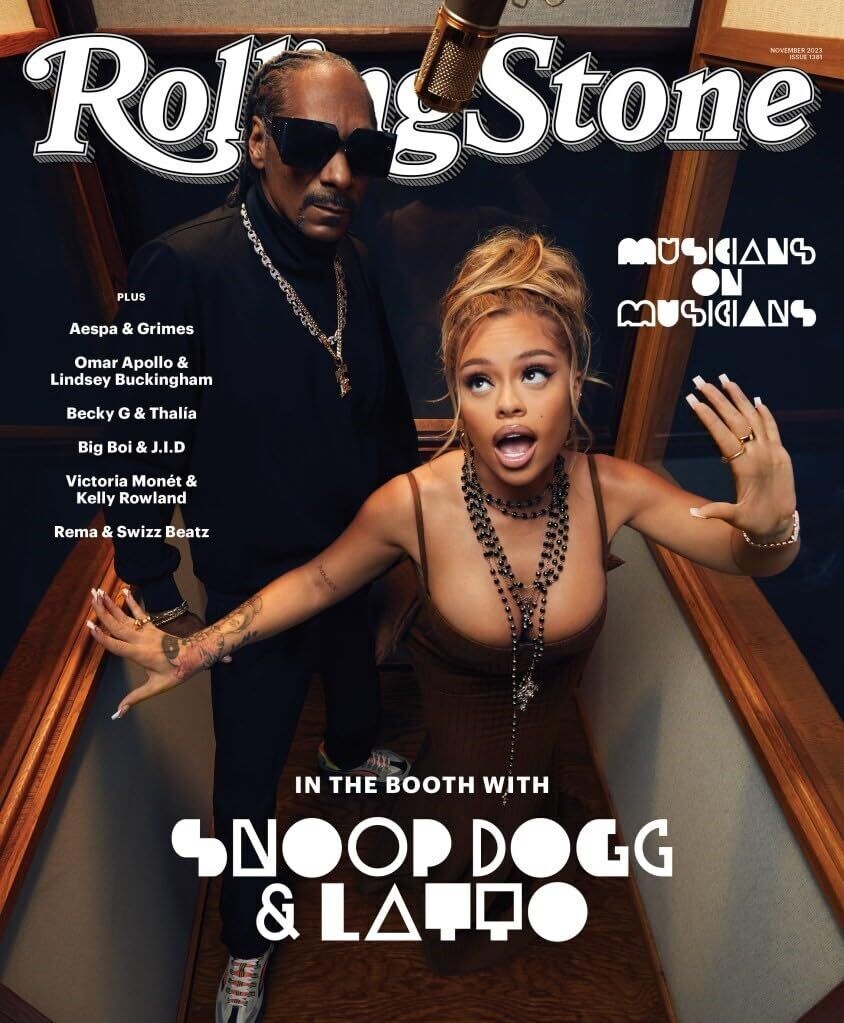 Rolling Stone Magazine Nov 2023 Musicians on Musicians Snoop Dog & Latto