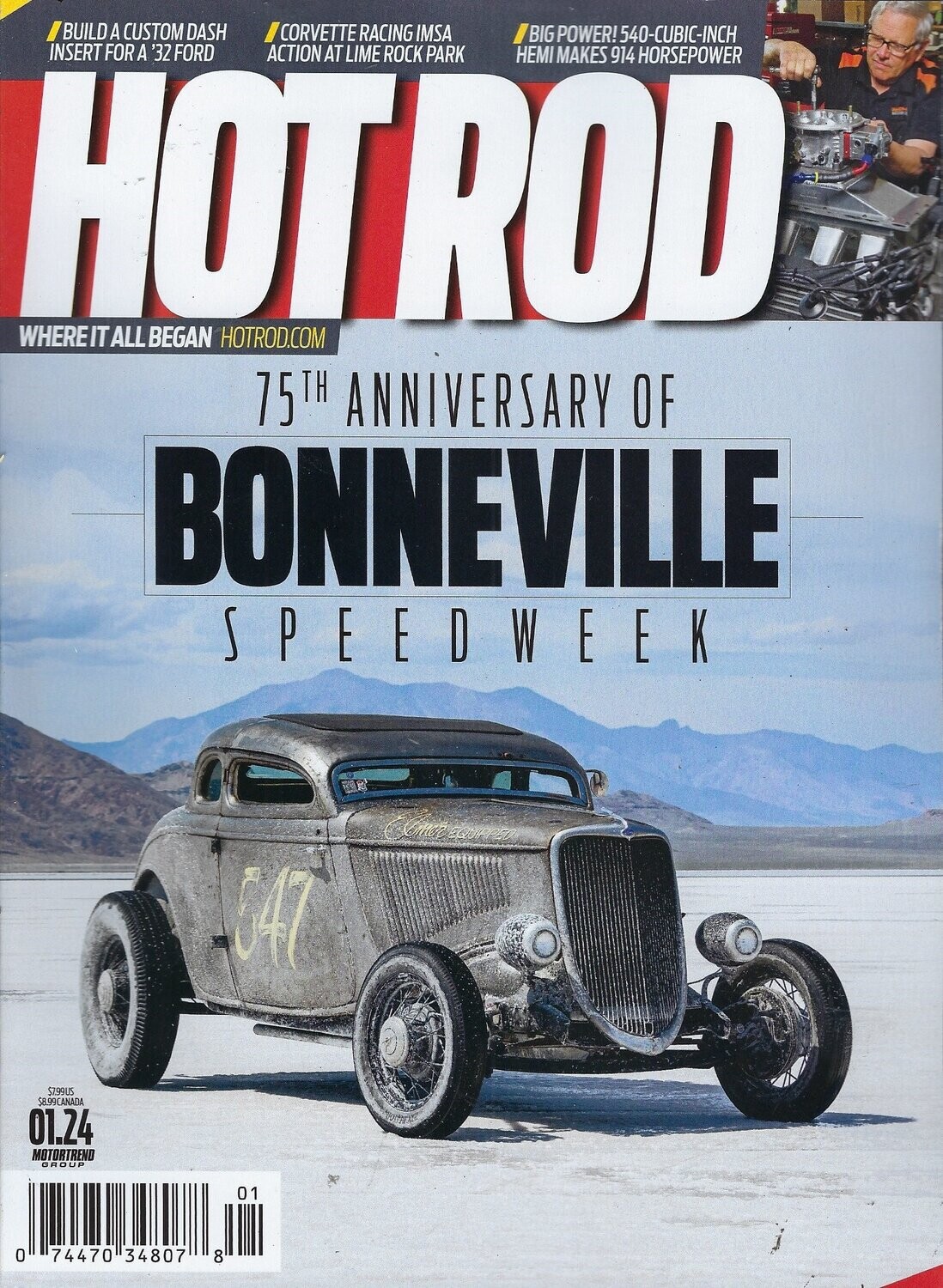 Hot Rod Magazine ( Bonneville ) January 2024