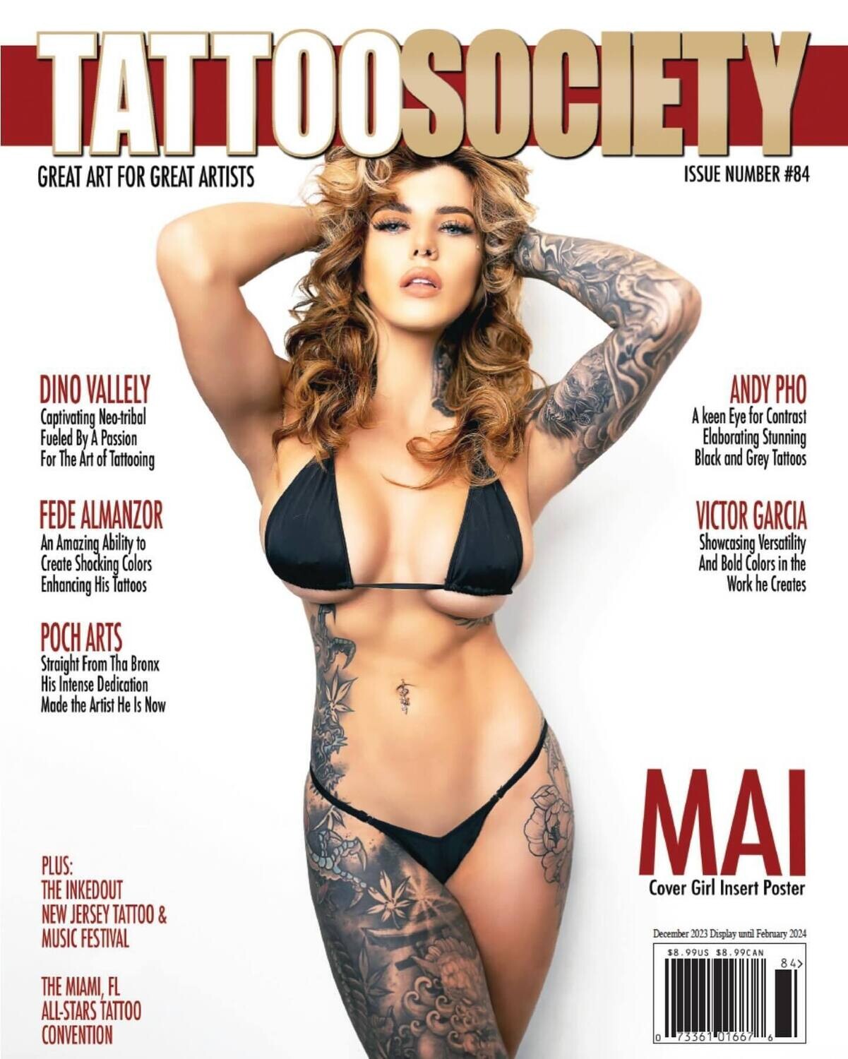 Tattoo Society Magazine Issue 84 - Covergirl Mai