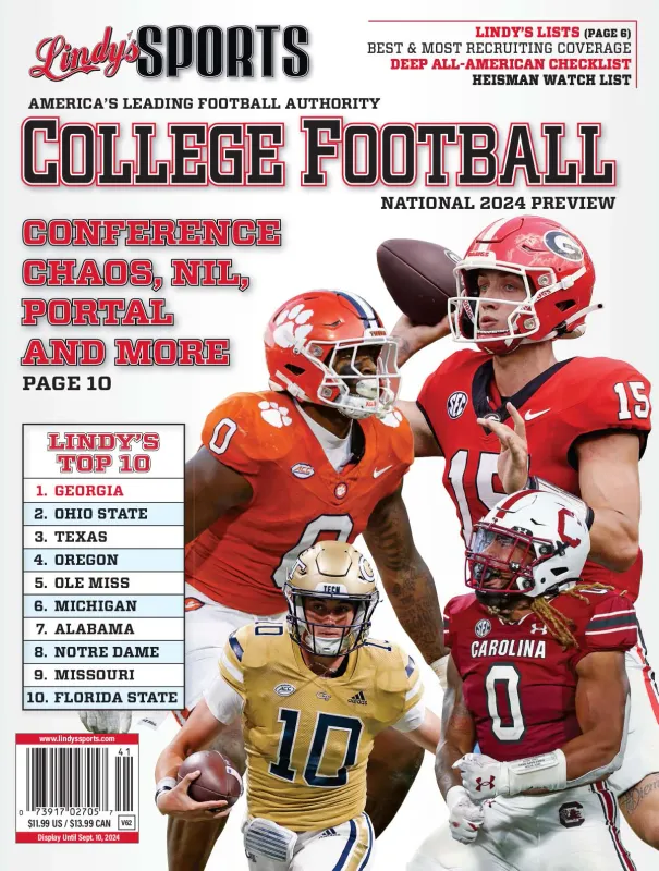 Lindy's Sports College Football Magazine 2024 Preview