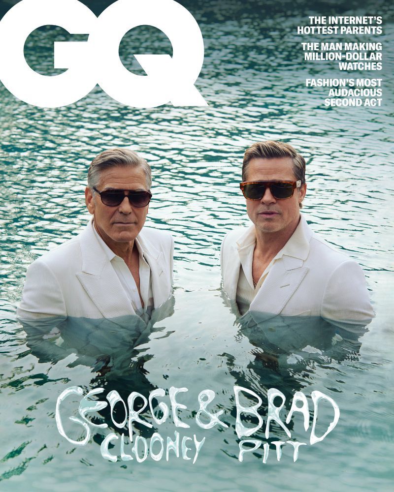 GQ Magazine Sept. 2024 George Clooney &amp; Brad Pitt