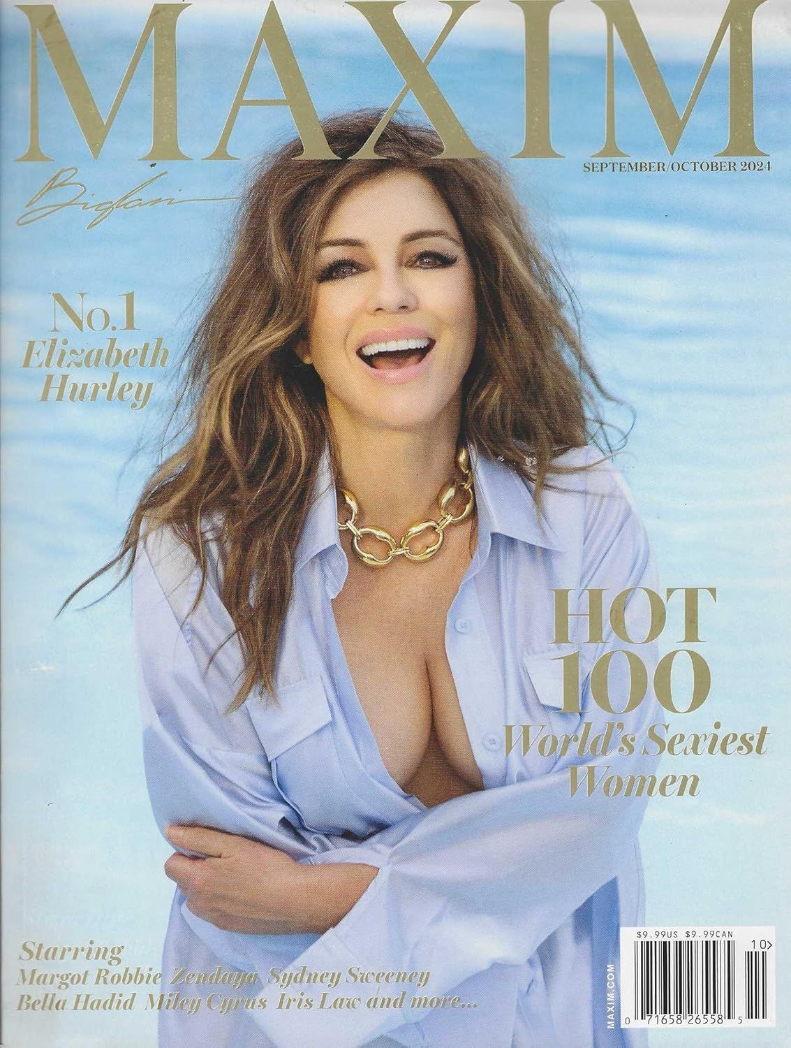 MAXIM Magazine Sep/Oct 2024 Hot 100 Elizabeth Hurley