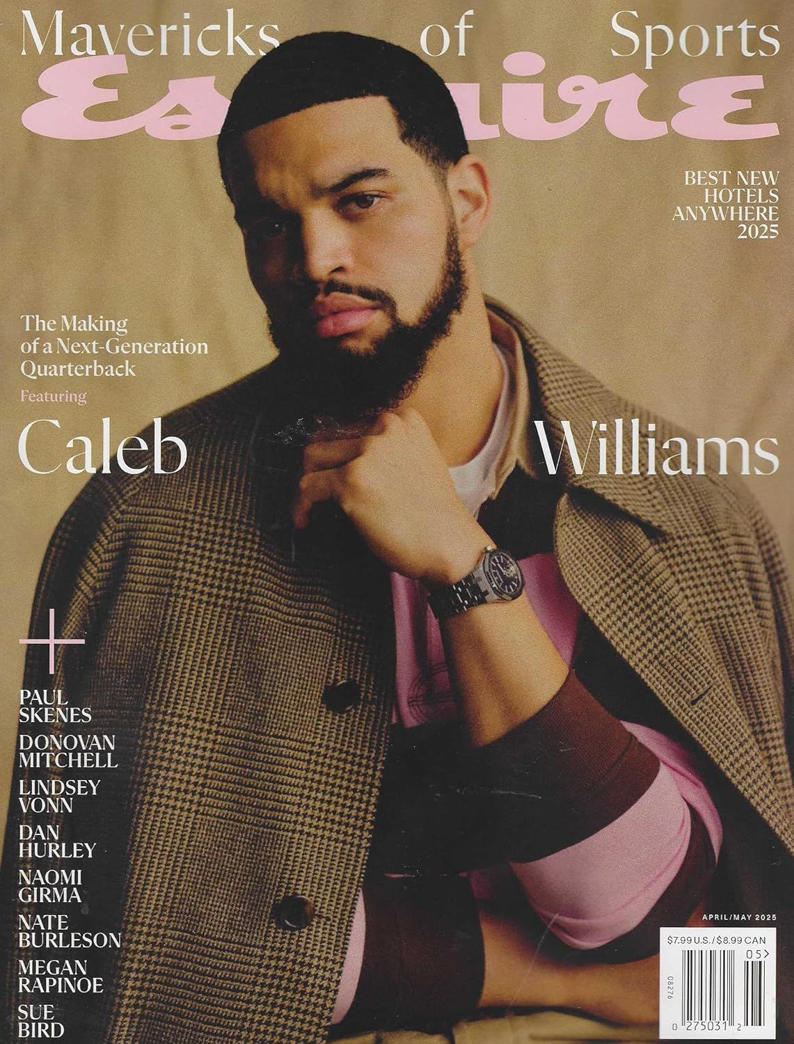 Esquire Magazine Apr/May 2025 Caleb Williams