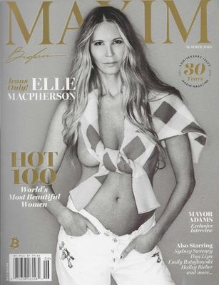 inmate magazines - MAXIM Magazine Summer 2025 Icons Only Elle Macpherson