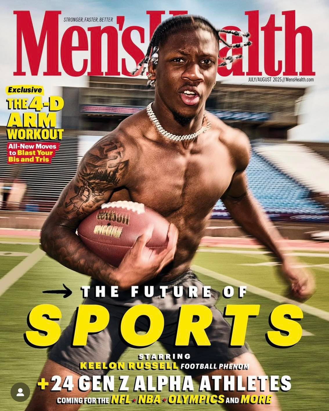 Men&#39;s Health Magazine Jul/Aug 2025: Keelon Russell