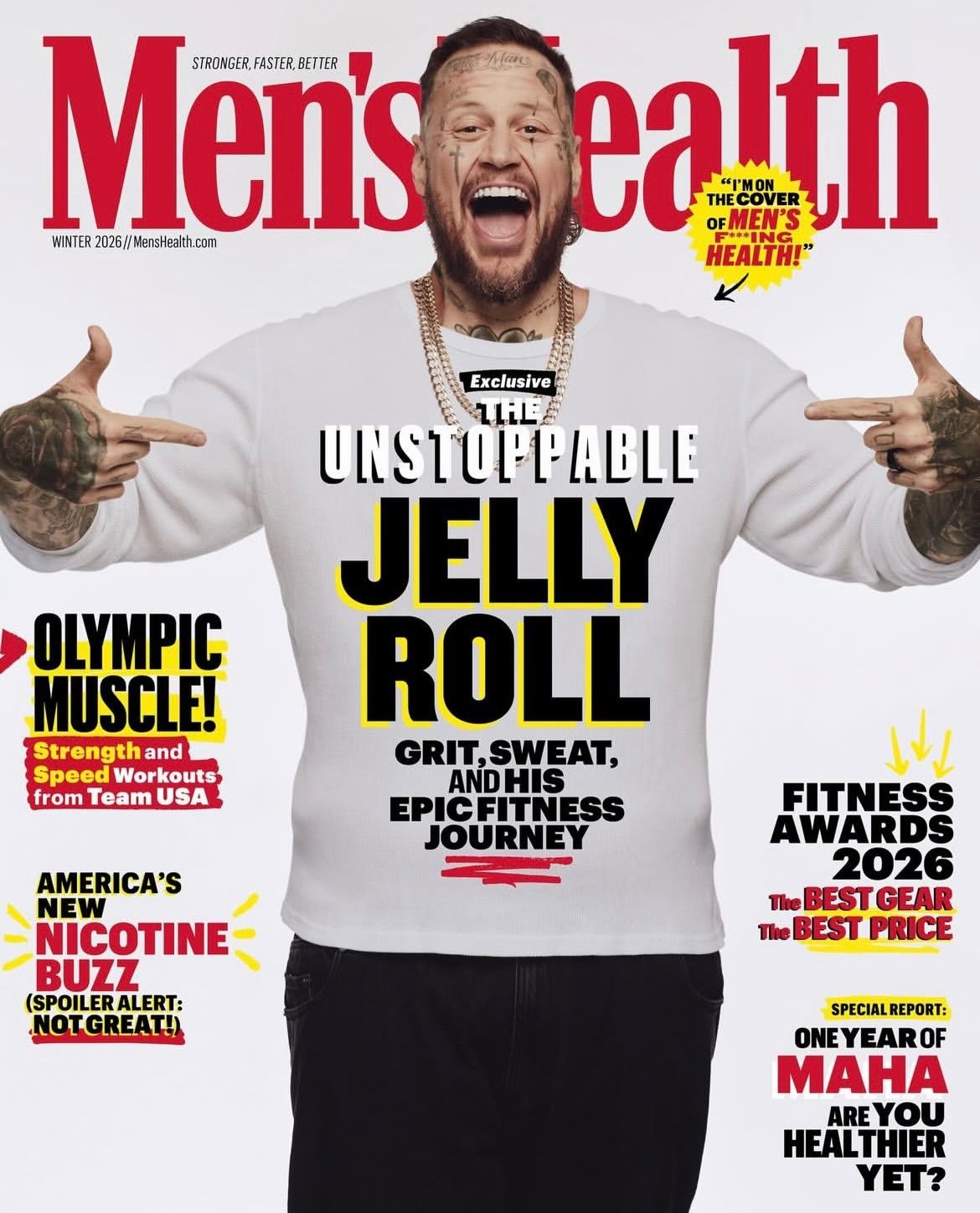 Men's Health Magazine Winter 2026: Jelly Roll