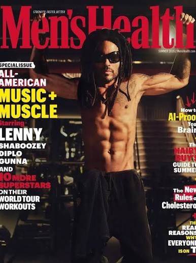 Men's Health Magazine Summer 2026 Lenny Kravitz Music + Muscle
