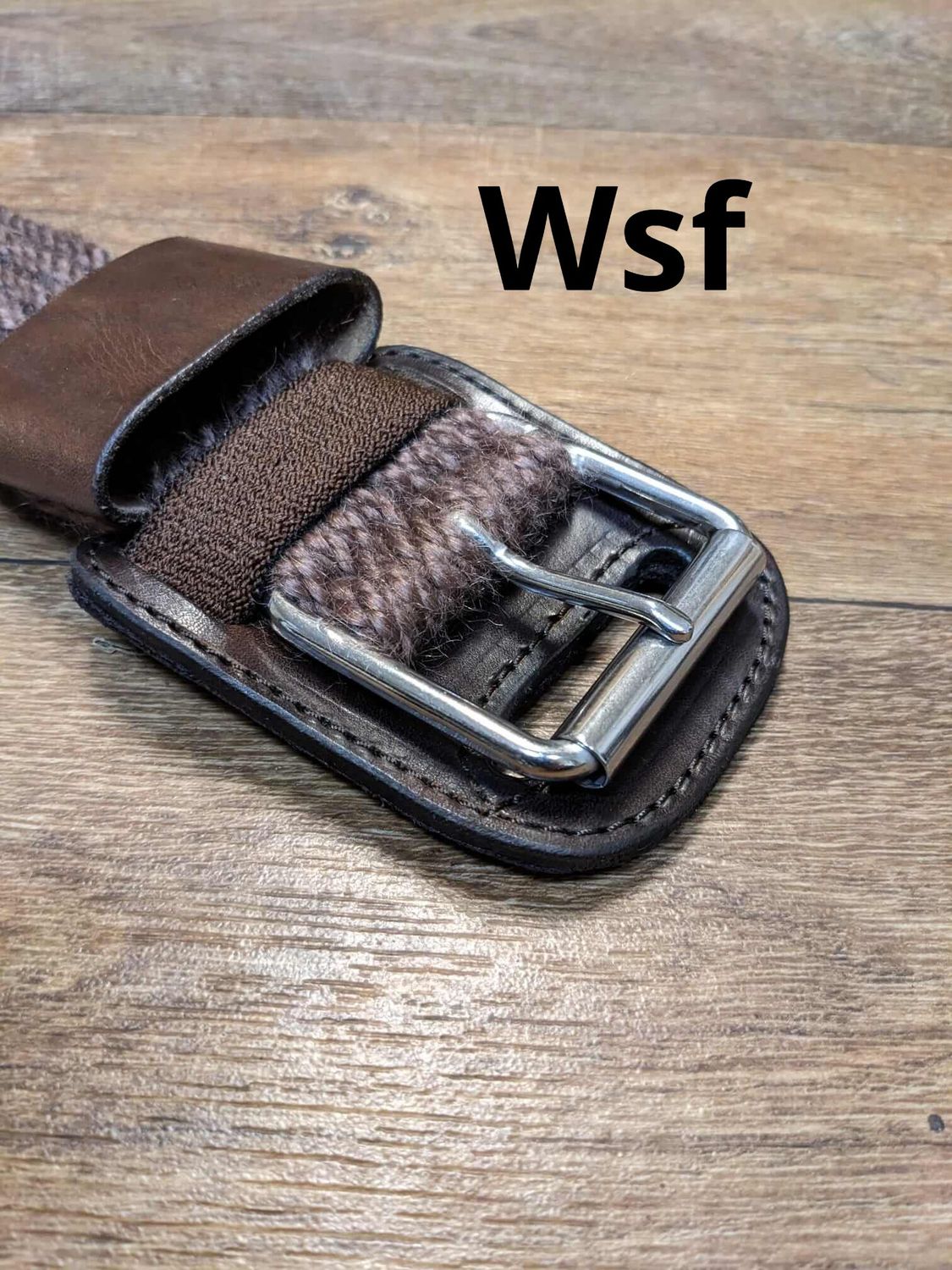 1 Paar Schnallenunterlagen Western, Modell Wsf (Western, small, fixiert), passend für alle unsere Westerngurtvarianten mit der kleinen Schnalle (5,2 cm Durchlass)