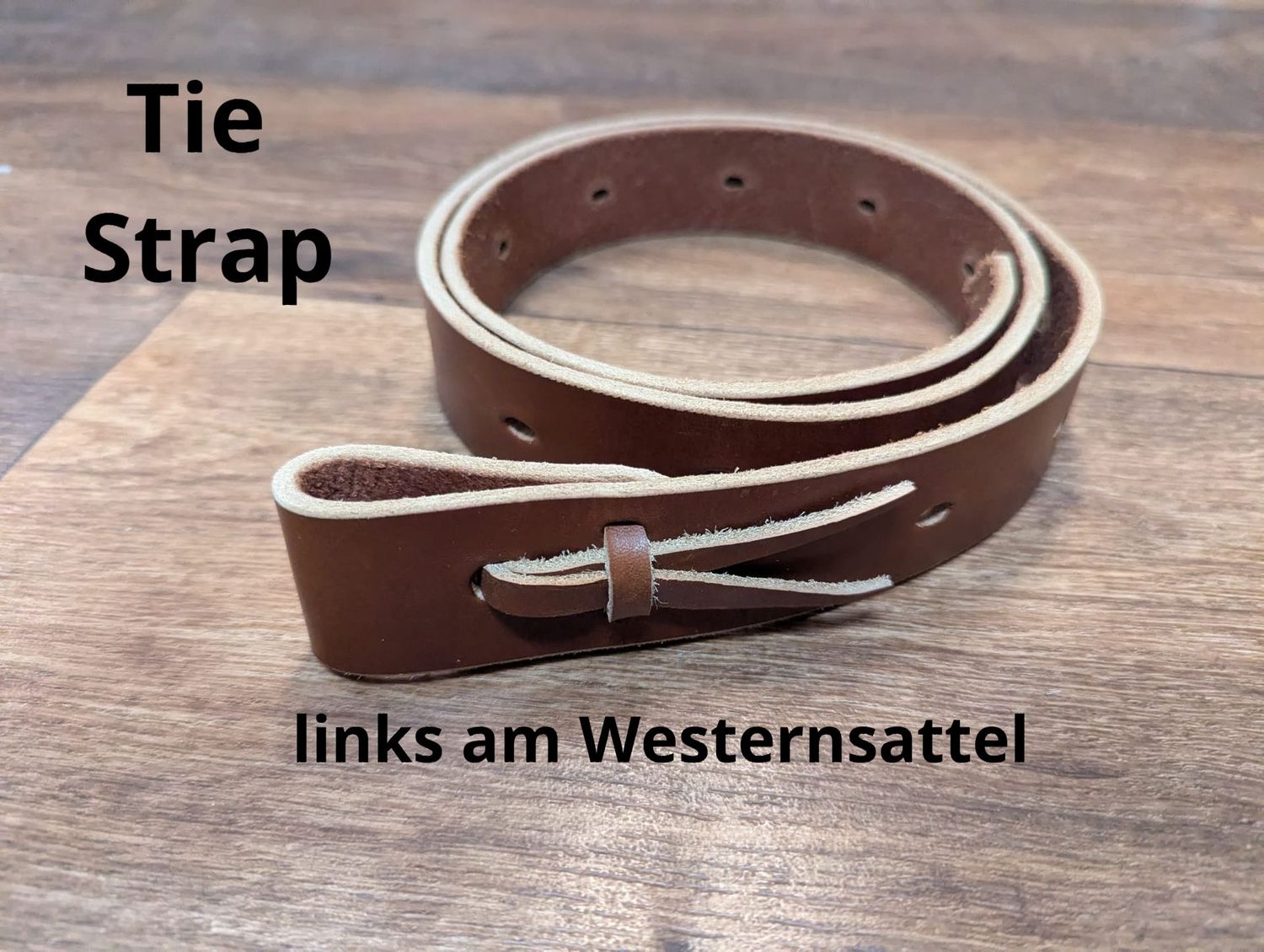 TEST Begurtungs-Riemen Westernsattel, Tie-Strap, Off-Billet