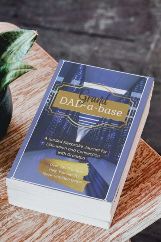 Grand Dad-a-base Guided Keepsake Journal is great for relationship building as it helps you get to know granddad better. It is a perfect all-occasion gift (Grandparent's Day, Father's Day, Birthdays, Christmas, or Just Because).