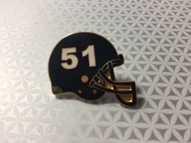 Chicago Bears #51 Dick Butkus Helmet Lapel Pin