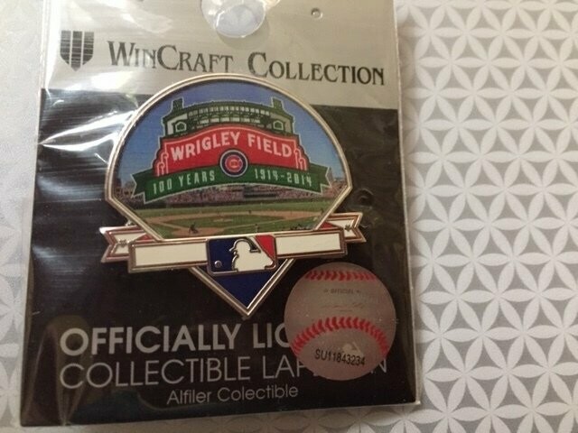 Chicago Cubs Wrigley Field 100 Years Collectible Lapel Pin