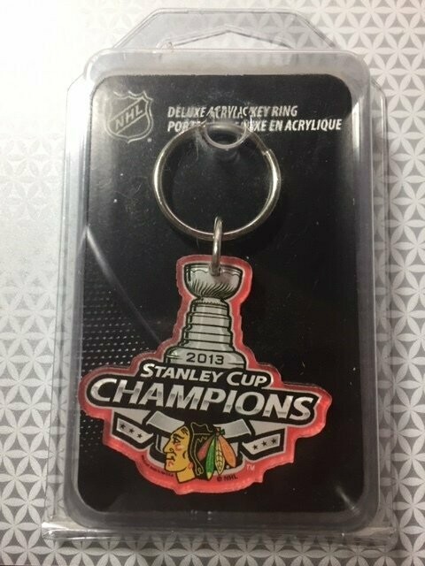 Chicago Blackhawks 2013 Stanley Cup Champs Premium Acrylic Key Ring