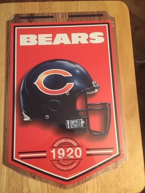 Chicago Bears Est 1920 Wood Sign