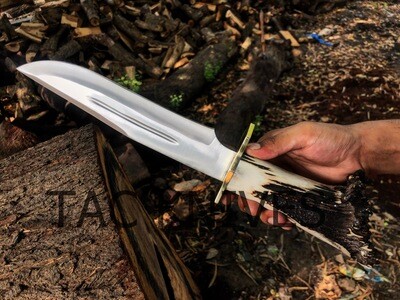 1095 Steel Hunting Knife With Deer Antler Handle