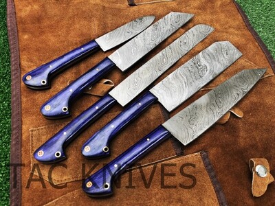 Damascus Kitchen Chef Knife Set
