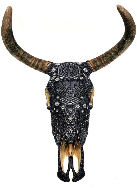 "Dark Steel Cow Skull"