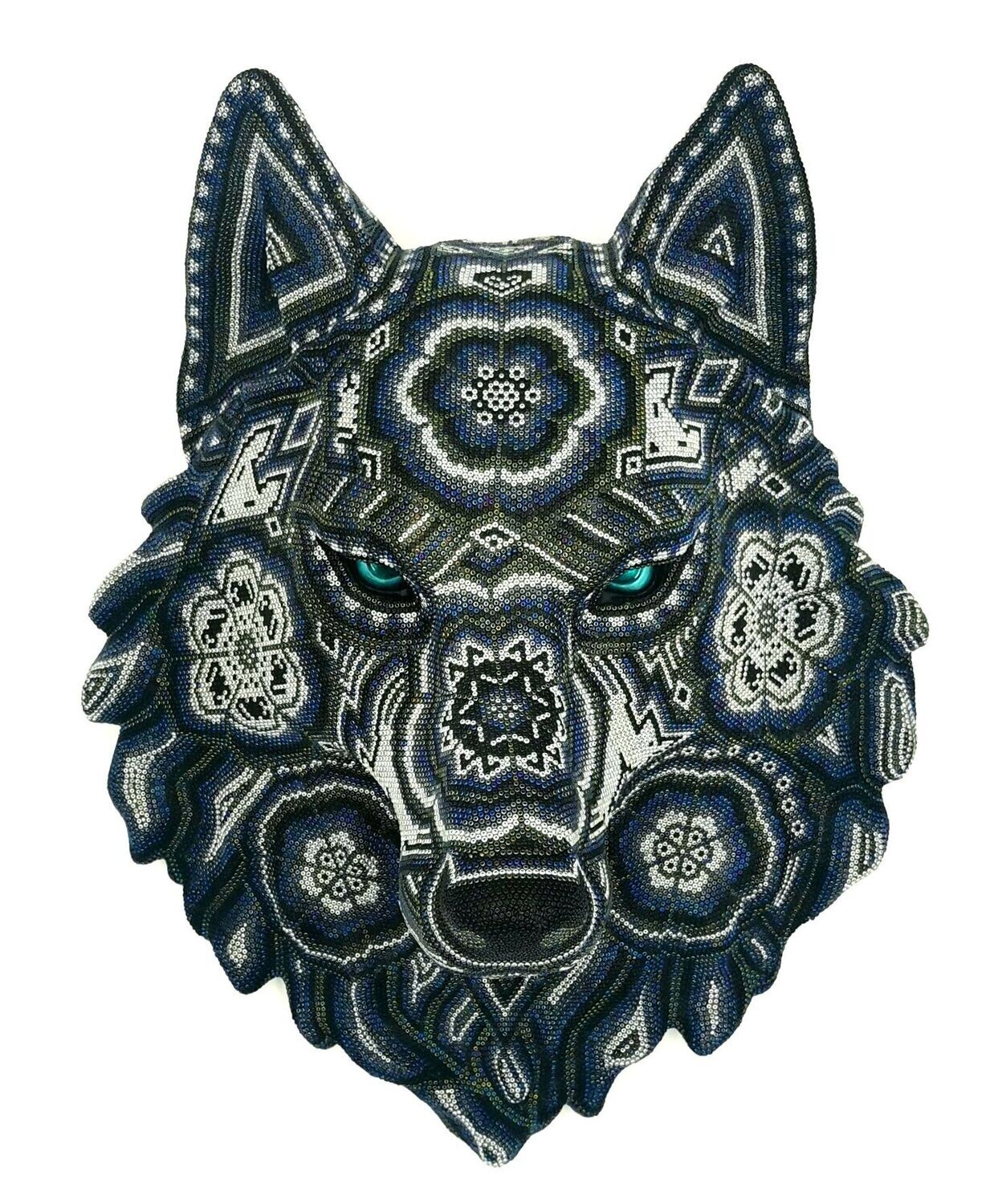 "Green Blue Silver Wolf" Obra única expuesta en Casa Decor 2023