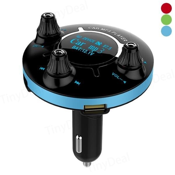 Car Kit FM Transmitter For Bluetooth Handsfree MP3 Player Radio Adapter Charger Hands-free Answering