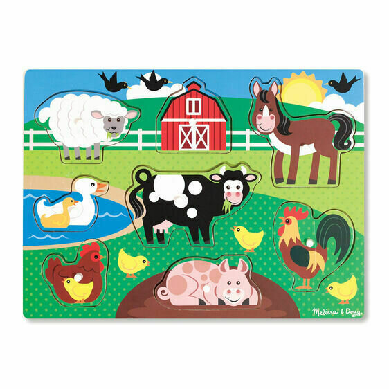 Melissa & Doug - Farm Peg Puzzle