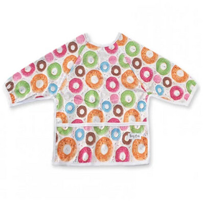 Long Sleeve Bib - Multicolour Donuts