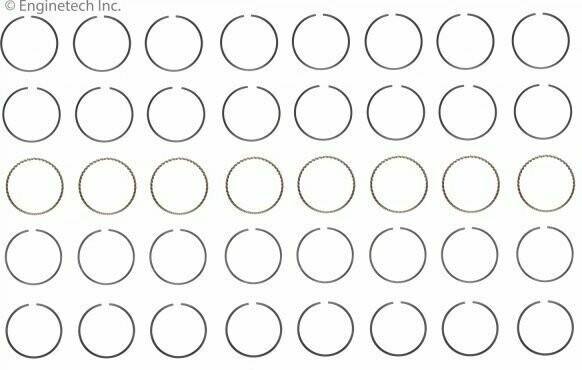 ENGINETECH PISTON RING SET