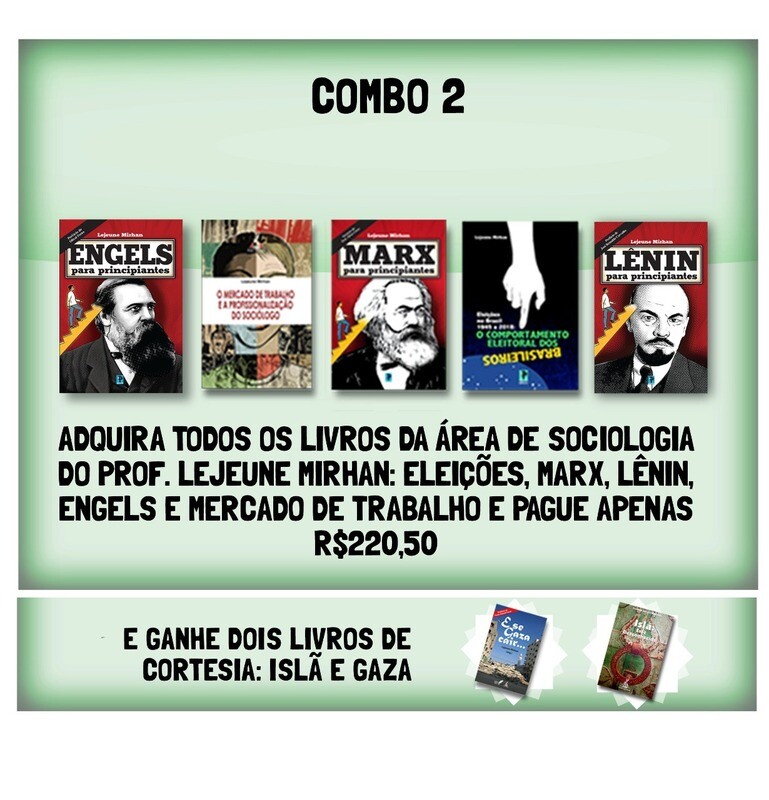 Livros de Sociologia: Eleições, Marx, Lênin e Mercado de Trabalho e Engels