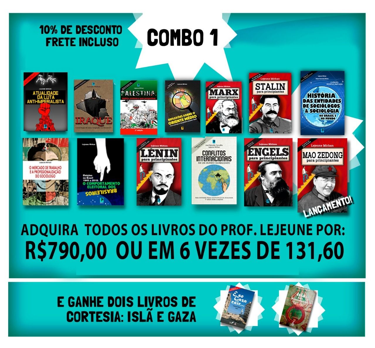 Adquira os 10 Livros do Professor Lejeune Mirhan