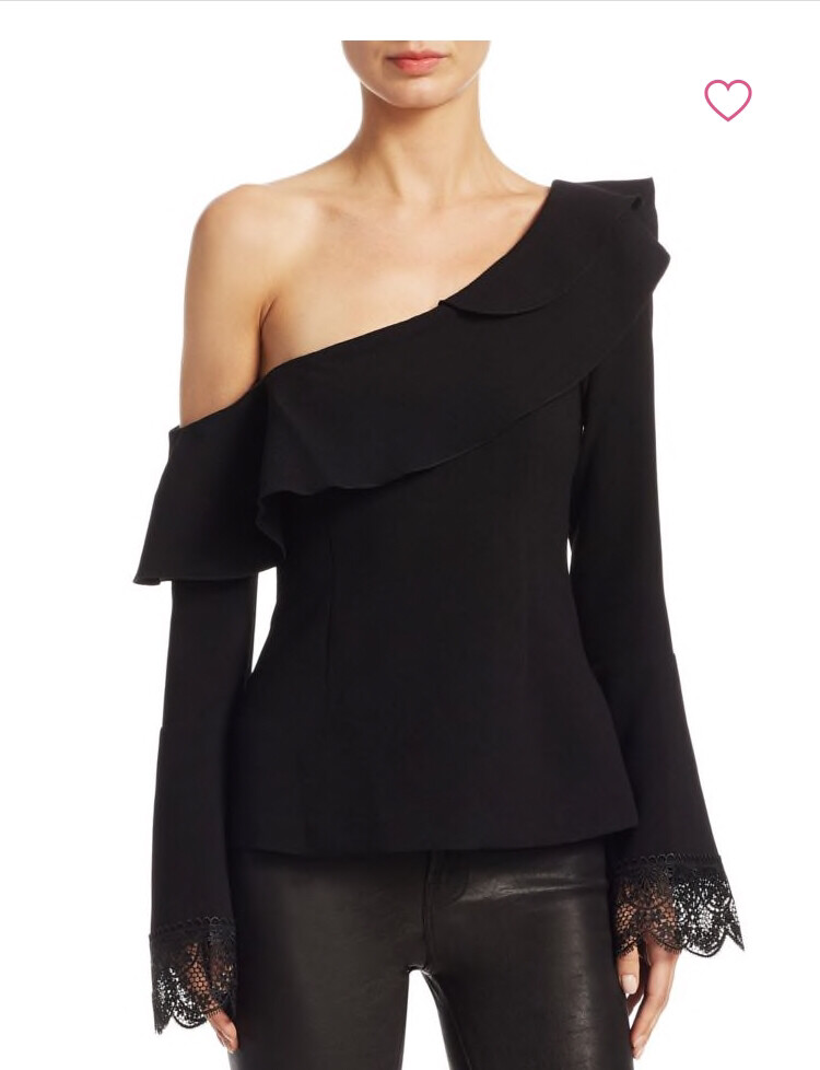 NICHOLAS Crepe One-Shoulder Top