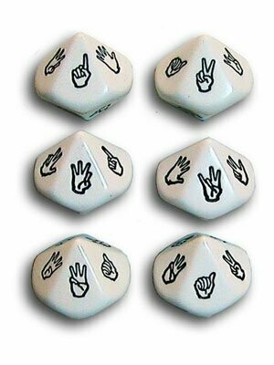 Sign Language 1-10 Dice