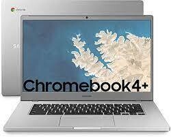 Samsung Chromebook 4+, Computer Portatile XE350XBAI Chrome OS, ‎Processore Celeron N4000, RAM 4 GB LPDDR4, 64 GB, Display 15.6” Full HD LED, ‎UHD Graphics 600, USB-C, Platinum Titan