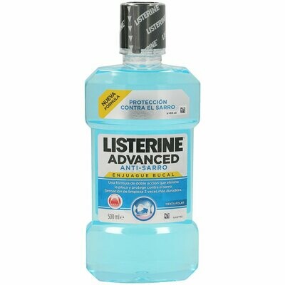 ENJUAGUE BUCAL LISTERINE ADVANCED ANTI SARRO 500ML