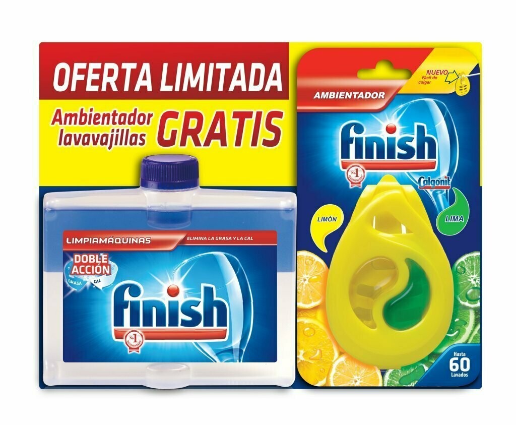 LAVAJILLAS PACK LIMPIAMAQUINAS + AMBIENTADOR FINISH