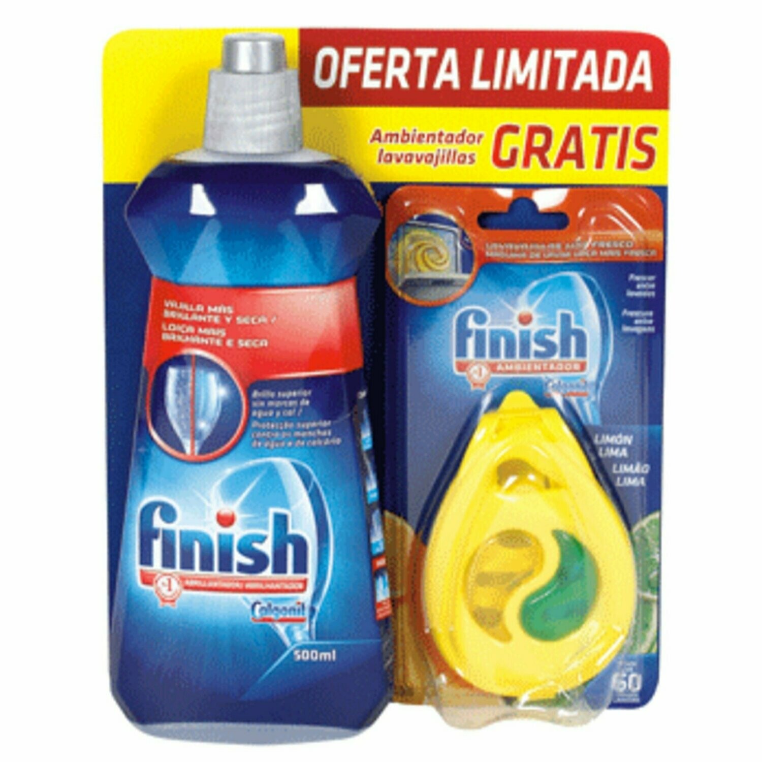 LAVAVAJILLAS PACK ABRILLANTADOR+AMBIENTADOR FINISH